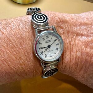 Navajo Handmade Sterling Silver Lowell Draper (LD) watchband / bracelet
